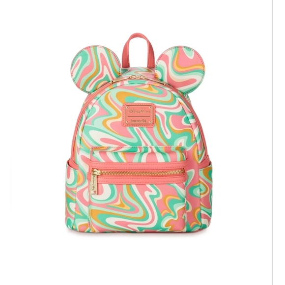 Loungefly Disney Parks Mickey Mouse Swirl Backpack